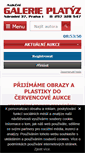 Mobile Screenshot of galerieplatyz.cz